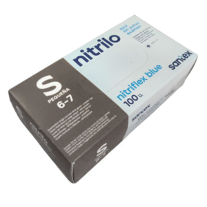 Luva Nitrilo Azul (100UN)