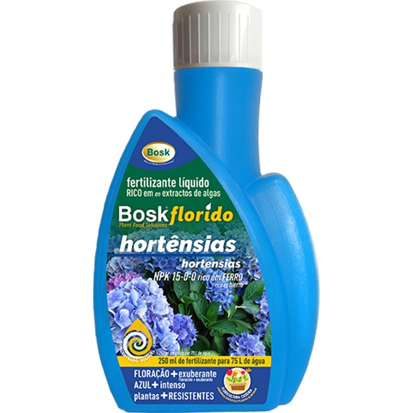Adubo líquido BoskFlorido Hortênsias - 250 ml