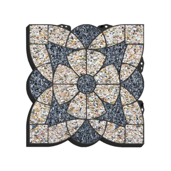 Geogrelha Wave & Flower Preto - Image 3