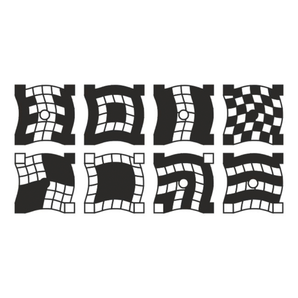 Geogrelha Wave & Flower Preto - Image 7