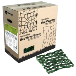 Geogrelha Wave & Flower Verde