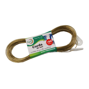 CORDA DE AÇO PLASTIFICADA - 20 M