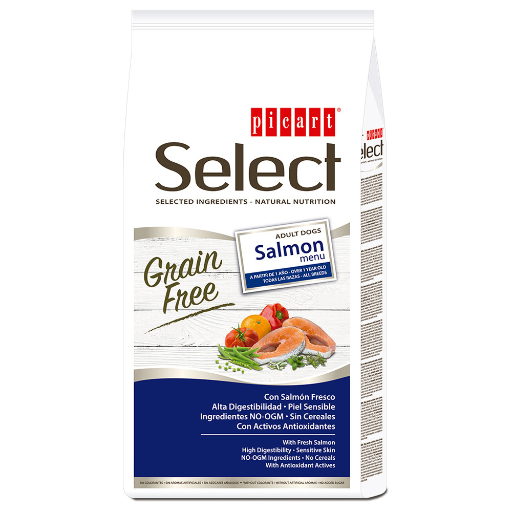 Picart Select Grain free - Ração seca sem cereais para cão adulto - Salmão - Image 2
