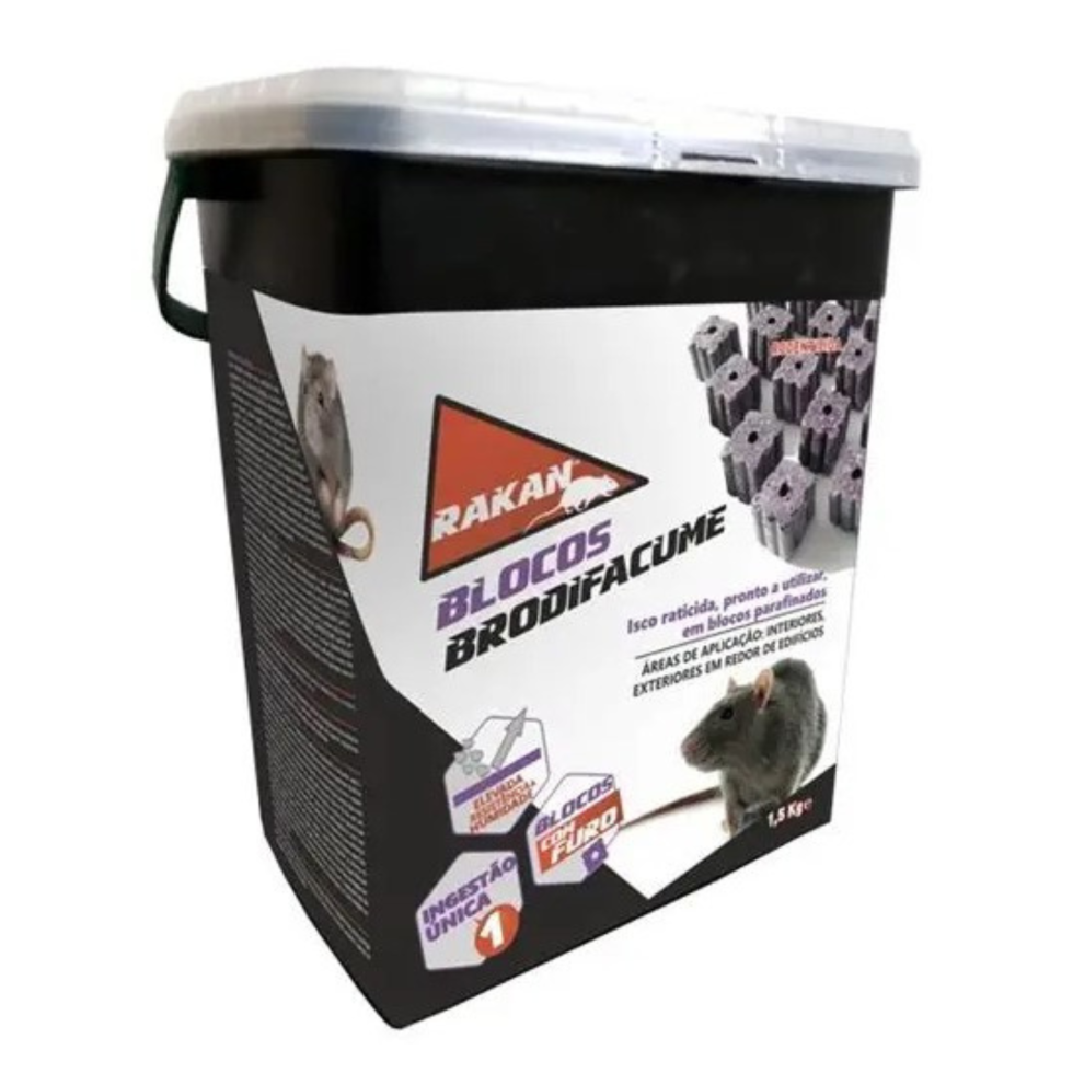 Rakan Brodifacume Blocos c/ Furo - 1,5 kg
