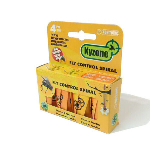 Fitas Apanha Moscas (Fly Control Spiral) Pack 4 unidades