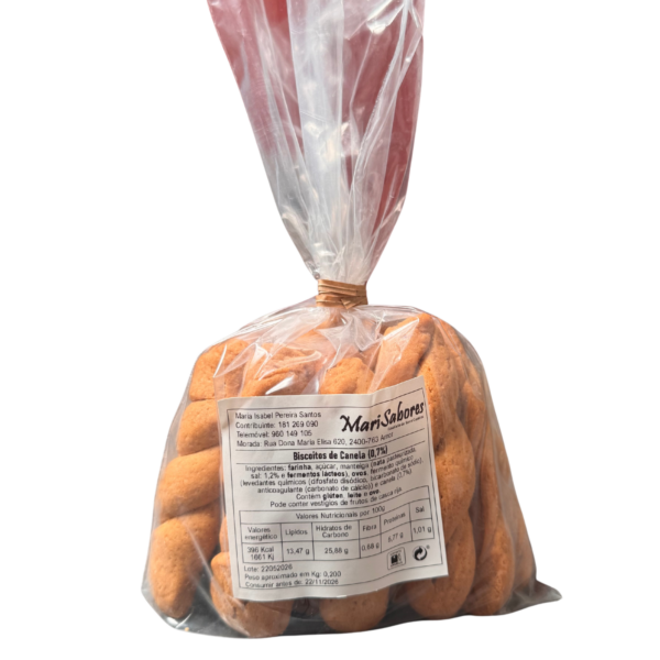 Biscoitos Artesanais de Canela - 200 g